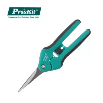 Pro'sKit SR-330 многоцелевые двухцветные Острые Ножницы из нержавеющей стали для садоводства, ковровых покрытий, пластиковых труб, картона