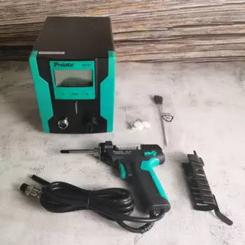 Pro'sKit SS-331H LCD электрический пистолет для удаления припоя, антистатический, мощный, Мощный насос для удаления припоя