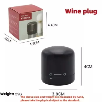 Пробка для бутылки вина силиконовая черная