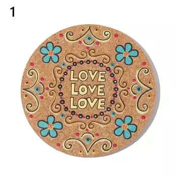 Пробковые круглые подставки для чашек