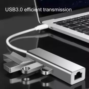 Прочная высокоскоростная док-станция для расширения USB3.0 Ethernet, док-станция, компьютерные аксессуары