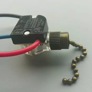 Прочные сменные выключатели с тяговой цепью 3-проводные пластиковые выключатели с тяговой цепью для полупрозрачных потолочных