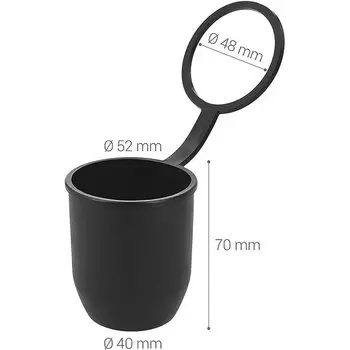 прочный черный колпачок, буксировочный сцеп для каравана, автомобильного прицепа, защитный чехол для буксировочного шара, универсальный 54 мм, детали крышки для шарикового фаркопа