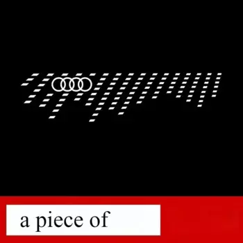 Проекционная лампа номерного знака, светодиодное декоративное освещение, атмосферное освещение для Audi A3 A4 A5 A6 A7 A8 S3 S4 S5 S6 S7 Q3 Q5 Q7 TT