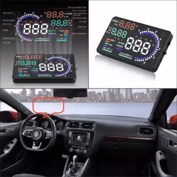 Проектор на лобовом стекле для автомобилей Volkswagen VW Golf/GTI/Jetta 2010-2019