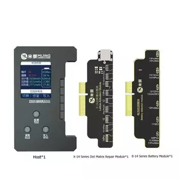 Проектор точечной матрицы Mijing, гибкий кабель для аккумулятора, инструмент для чтения и записи для iPhone 8-14 Pro Max, сканер лица, восстановление истинных тонов, программатор ZH01