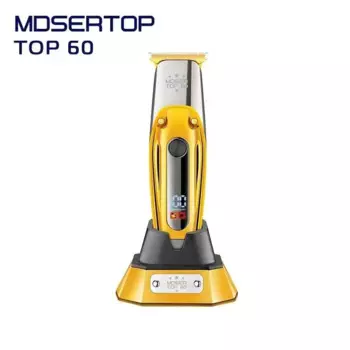 Профессиональная электрическая машинка для стрижки волос MDSERTOP Top60 с зарядным устройством и ЖК-дисплеем