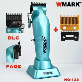 Профессиональная электрическая машинка для стрижки волос WMARK NG-133, высокоскоростной двигатель, 8000 об/мин, с базовым лезвием DLC, парикмахерский триммер для салона для мужчин