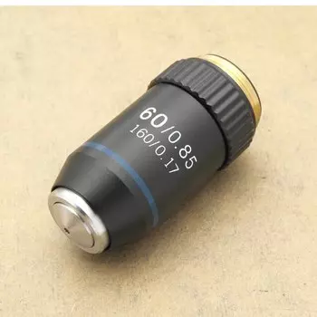 Профессиональная фотолинза для биологического микроскопа, 60, 160/0, 17, 4X, 10X, 20X, 40X, 60X, 100X (масло)