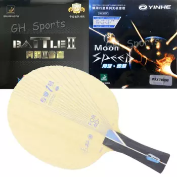 Профессиональная комбинированная ракетка YINHE PRO-01Table, ракетка для тенниса с 729 провинцией BATTLE II BATTLE 2 Pro и Yinhe Moon SPEED, резина для пинг-понга