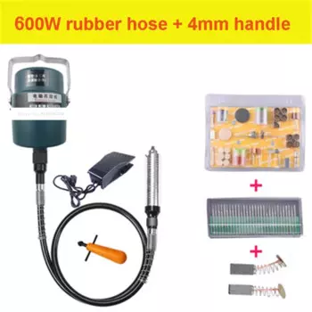 Профессиональная подвесная мельница 600 Вт, ручной шлифовальный станок для резьбы по дереву и камню, фотошлифовальная гравировальная машина, 110 В/220 В, 0,3 об/мин,-4 мм