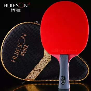 Профессиональная ракетка для настольного тенниса New2024 Huieson 8 звезд, 7-слойная ракетка из чистого дерева для тренировок в пинг-понг