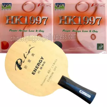 Профессиональная ракетка для настольного тенниса Palio energy 05 с 2 шт. Palio HK1997 BIOTECH Резина с губкой для пинг-понга