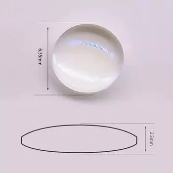 Профессиональная стеклянная фокусирующая линза ZhonNa F10 6,35 мм