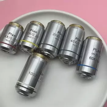 Профессиональные ахроматические объективы для микроскопа Olympus 4X 10X 20X 40X 60X 100X