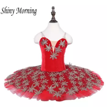 Профессиональные балетные пачки «Пламя Парижа», женские блинные блюда, балетное платье-пачка, балетный костюм меппелии, красный