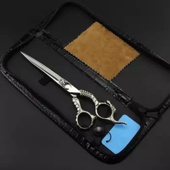 Профессиональные японские стальные ножницы для груминга домашних питомцев 440c 7 дюймов, ножницы для стрижки собак, инструменты для стрижки домашних животных, ножницы для стрижки, парикмахерские ножницы