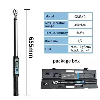 Профессиональный цифровой динамометрический ключ GOYOJO