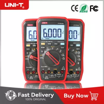 Профессиональный цифровой мультиметр UNI T тестер UT15B/17B/18B, измеритель максимального напряжения, конденсатор, тестер True RMS, электрический мультиметр