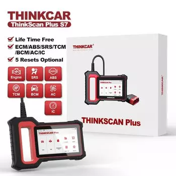 Профессиональный диагностический инструмент THINKCAR Thinkscan Plus S7, диагностические автомобильные сканеры, считыватель кодов, Автомобильный сканер obd2