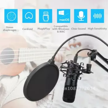 Профессиональный конденсаторный USB-микрофон для караоке K669