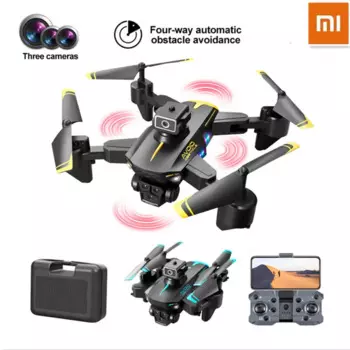 Профессиональный Квадрокоптер Xiaomi KY605S 8K RC с тремя камерами, широкоугольным оптическим потоком, локализацией, обход препятствий в четырех направлениях