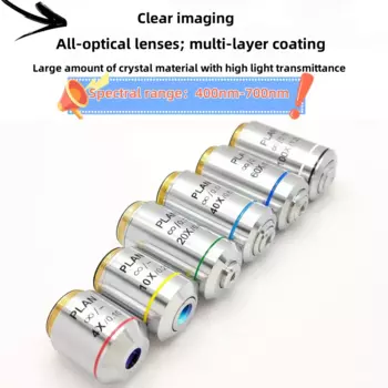Профессиональный объектив infinity plan, 195 ахроматический объектив, объектив 4X, 10X, 20X, 40X, 100X, подходящий микроскоп Olympus
