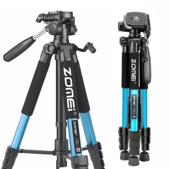 Профессиональный штатив Zomei 55 дюймов/140 см для камеры Canon видео 360 градусов панорамный портативный дорожный держатель для телефона Подставка для мобильного телефона