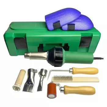 Профессиональный сварочный аппарат европейского стандарта с горячим воздухом мощностью 1600 Вт, пластиковый сварочный аппарат с подогревом, горелка для баннеров из ПВХ и поливинилхлорида, инструмент для перекрытия сварки