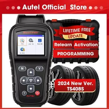 Программатор Autel MaxiTPMS TS408S MX-Sensor TPMS, инструмент переизучения 2024 OBD программирующий сканер, обновленный Autel TS408 TS401