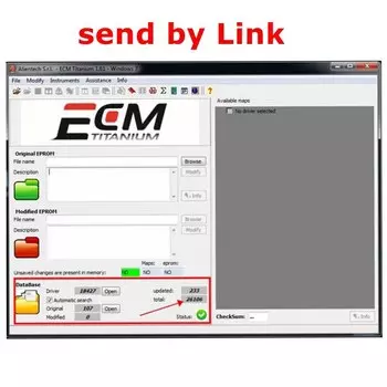 Программатор ECM Titanium V1.61, база данных для KT/ A G и K- ESS V2 с драйвером 18259 + и блоком управления 26100