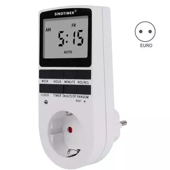 Программируемый электронный таймер розетки SINOTIMER