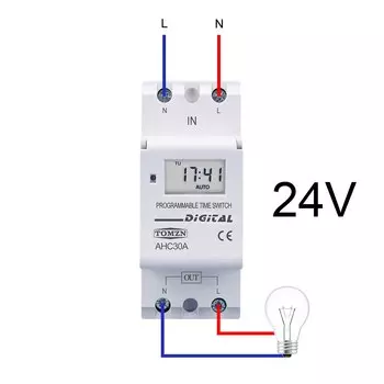 Программируемый цифровой таймер TOMZN AHC15A/AHC30A 220В/230В/12В/24В/48В 16А