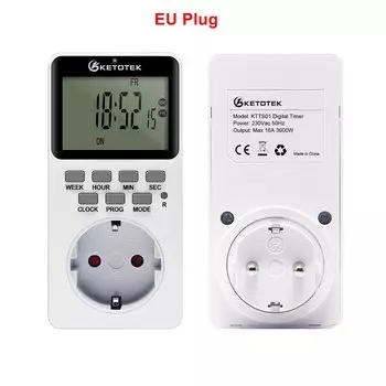 Программируемый кухонный таймер KETOTEK 230В 7 дней