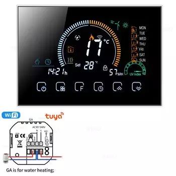 Программируемый термостат SHOJZJ TUYA WIFI 24V/220V