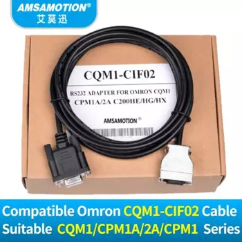 Программирующий кабель RS232 AMSAMOTION CQM1-CIF02 для Omron PLC