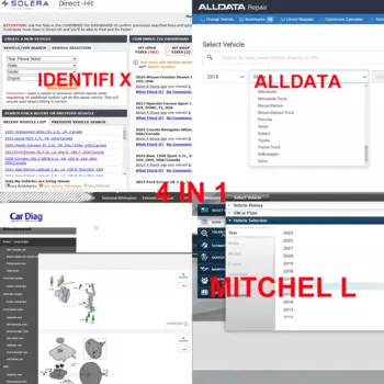 Программное обеспечение для авторемонта 1920 для Alldata, автоматическое идентификация данных, Mitchel, онлайн-аккаунт, смартфон, компьютер, вход на один год