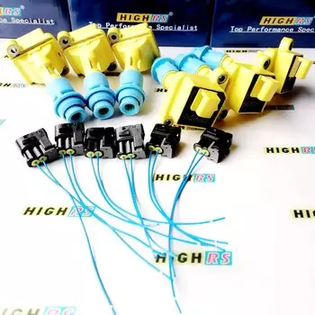 Производительность катушка зажигания для Тойота Супра 1JZ 2JZ GE GTE CHASER CRESTA MARK II TOURER V JZX81 JZX90 ARISTO SOARER + коннектор