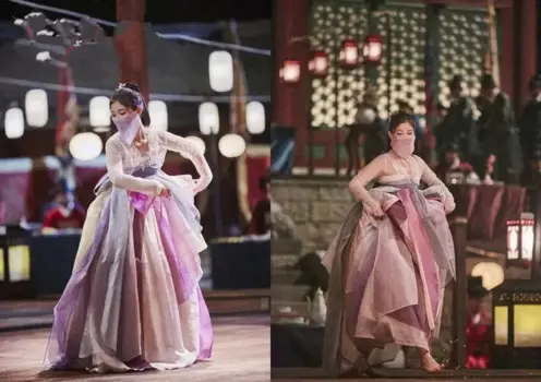 Производство, женское платье ханбок на заказ, корейский традиционный танцевальный костюм ханбок для сцены, подарок на Хэллоуин