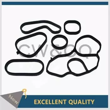 Прокладка масляного радиатора Набор уплотнений и прокладок для корпуса фильтра для Mini Cooper 2007-2016 11428643758 ,11427557010,11428643747