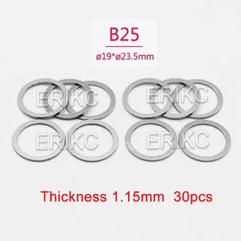 Прокладки для форсунок Commom Rail B25, регулировочная прокладка форсунки распылителя b25, шайбы 0,91-1,19 мм для комплекта для ремонта инъекций Bosch