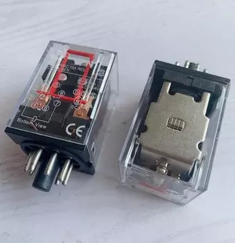 Промежуточное реле MK2P-I MK2P, маленькое электромагнитное реле, 8 контактов, 12 В постоянного тока, 24 В переменного тока, 24 В переменного тока, 36 В переменного тока, 110 В, 220 В переменного тока, 380 В переменного тока