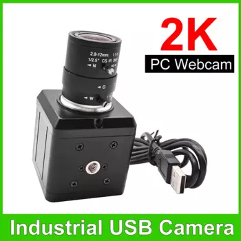 Промышленная HD 2K 4MP 2560x1440 USB веб-камера CS 4 мм 6 мм фиксированный объектив 2,8-12 мм зум-объектив металлический ящик ПК видеокамера Поддержка UVC OTG