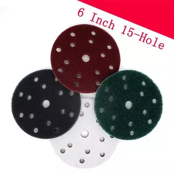 Промышленные губки ATIKA, 15 шт., 6 дюймов, зеленый/красный/коричневый