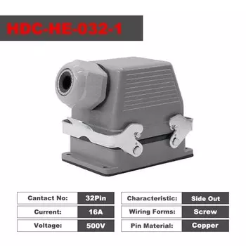 Промышленные разъемы CNMAWAY HDC-HE-032-1 16A