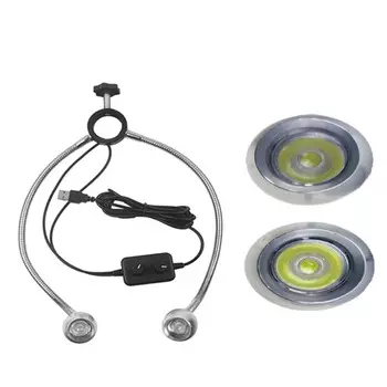 Промышленный микроскоп, 25 мм/32 мм, двойная лампа, лампа для освещения, лампа для заполнения детской лампы для ремонта электроники сотового телефона