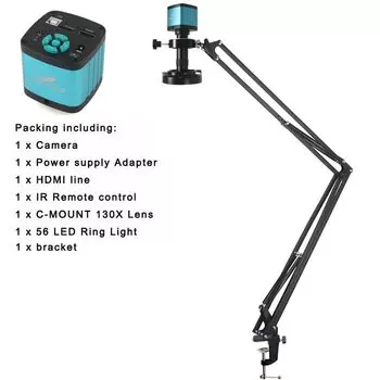 Промышленный видеомикроскоп HIGH CLOUD 48МП 130X zoom