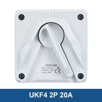 Промышленный водонепроницаемый изолятор, электрический переключатель переменного тока 220 в IP66 1P 2P 3P 4 полюса 20A 35a 63a 380 В, наружный выключатель питания