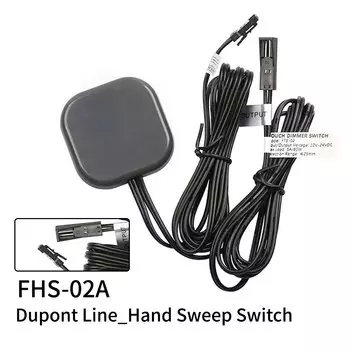 Проникающий 25-миллиметровый сенсорный переключатель на деревянной панели Светодиодный сенсорный датчик 12 В 24 В 60 Вт Сенсорный переключатель управления освещением