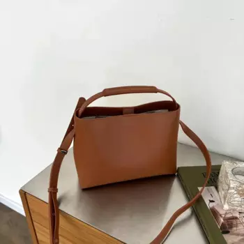 Простая Европейская модная ежедневная женская кожаная сумка с одной лямкой